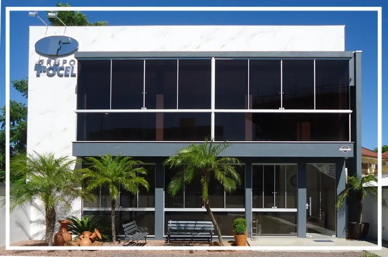 Fachada da sede da Focel em Santa Cruz do Sul